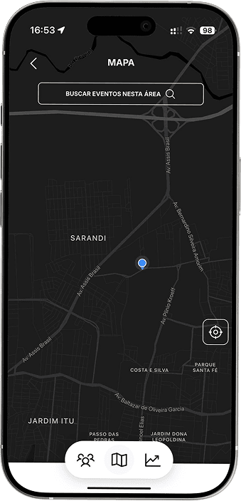 Mockup do mapa do AGON